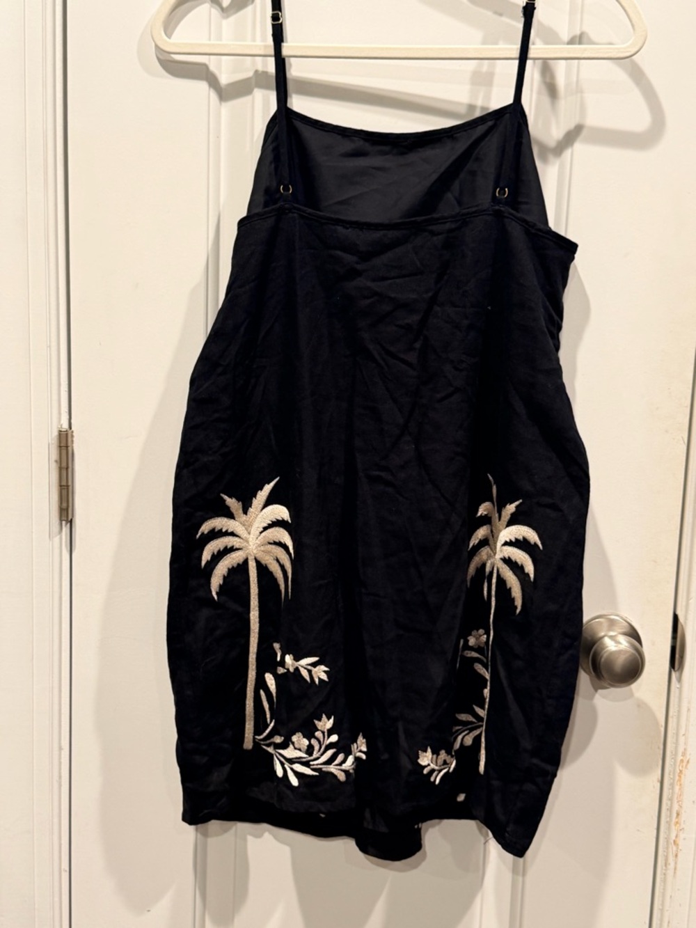 Calypso St. Barth Black Deess with Palm Tree Embroidery - Picture 3 of 4